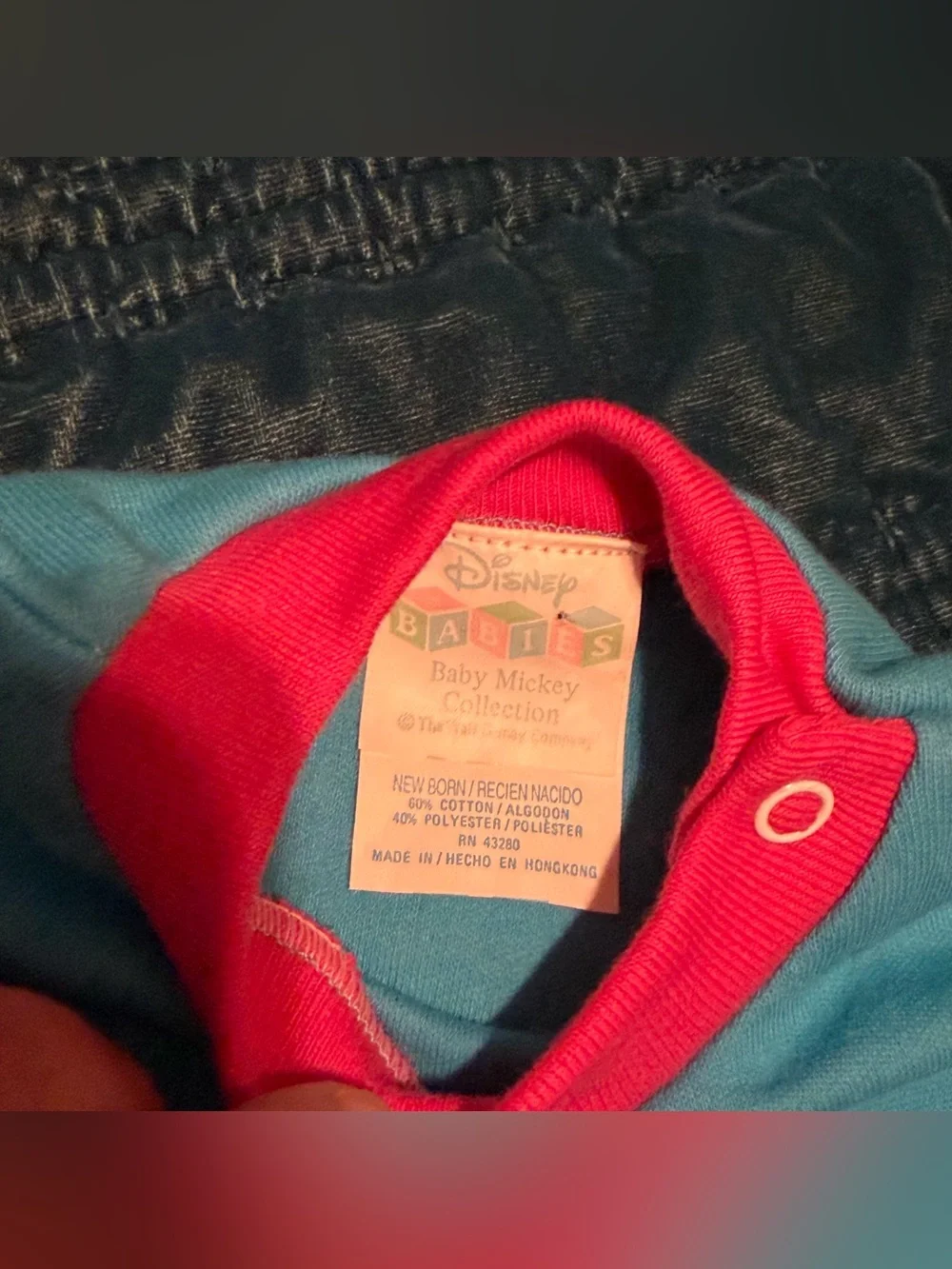 Vintage Disney Babies Minnie Mouse Onesie Newborn – Hong Kong Tag, 80s/90s